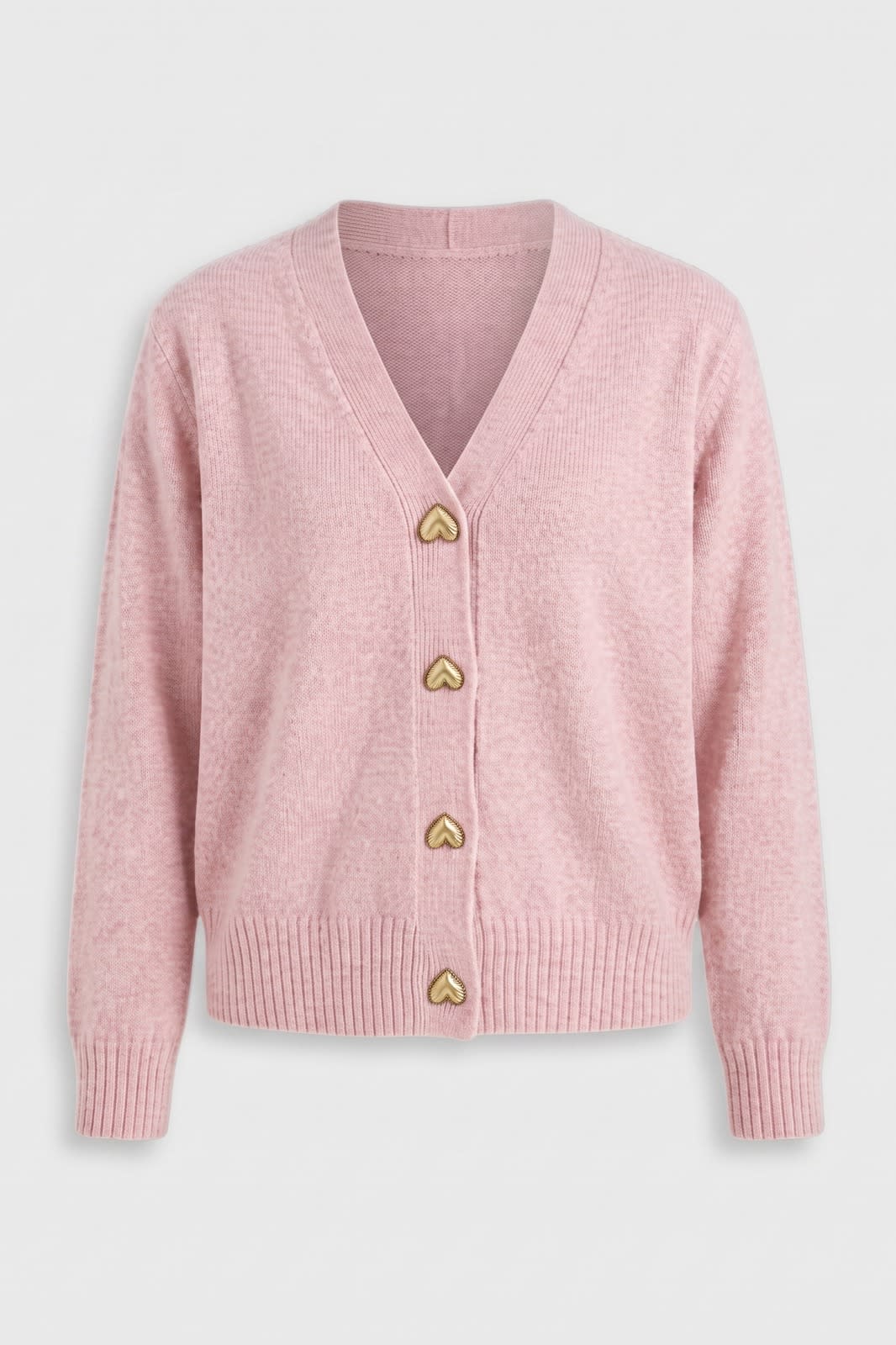 Women's Cropped Cardigan | V-Neck — Light Pink — packshot