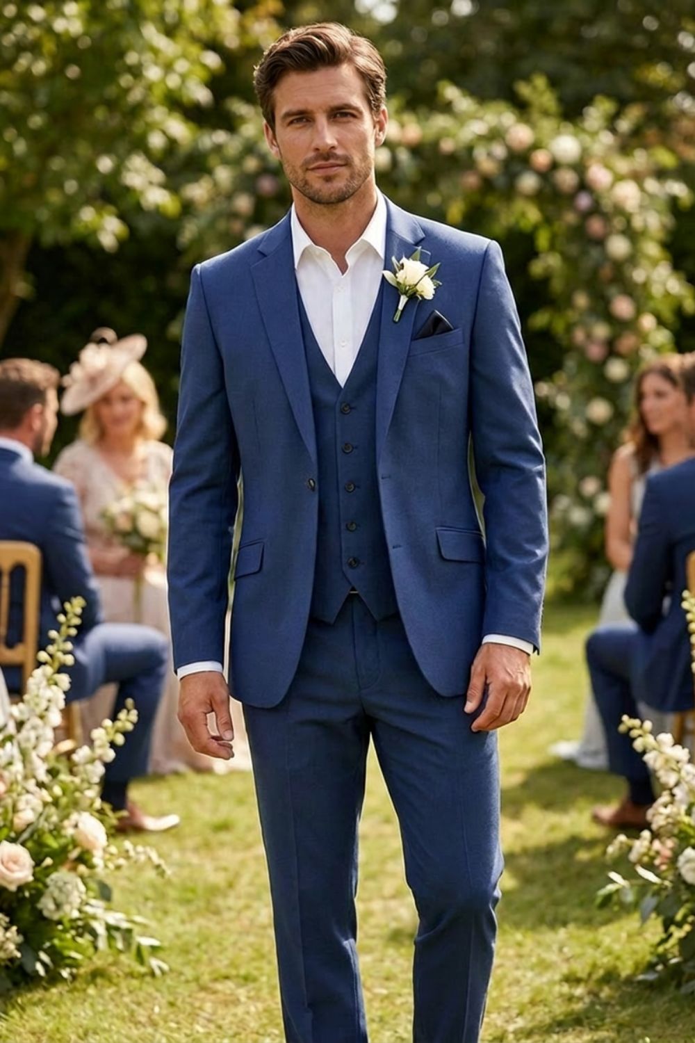 Men's Slim Fit Three-Piece Suit