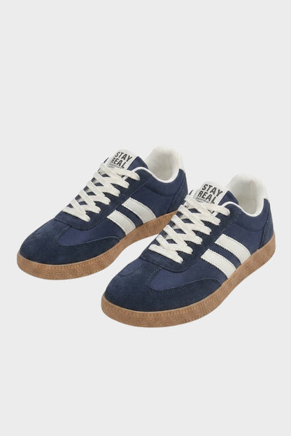 Women's Retro Sneakers | Contrast Stripe