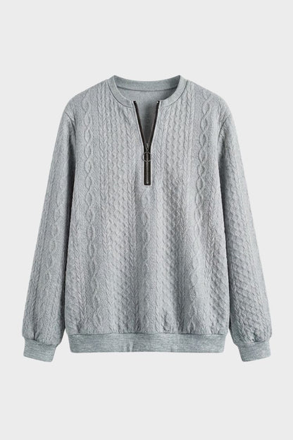 Women's Quarter-Zip Sweatshirt | Ribbed