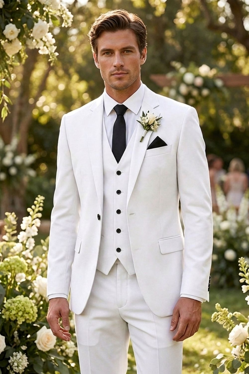 Men's Slim Fit Three-Piece Suit