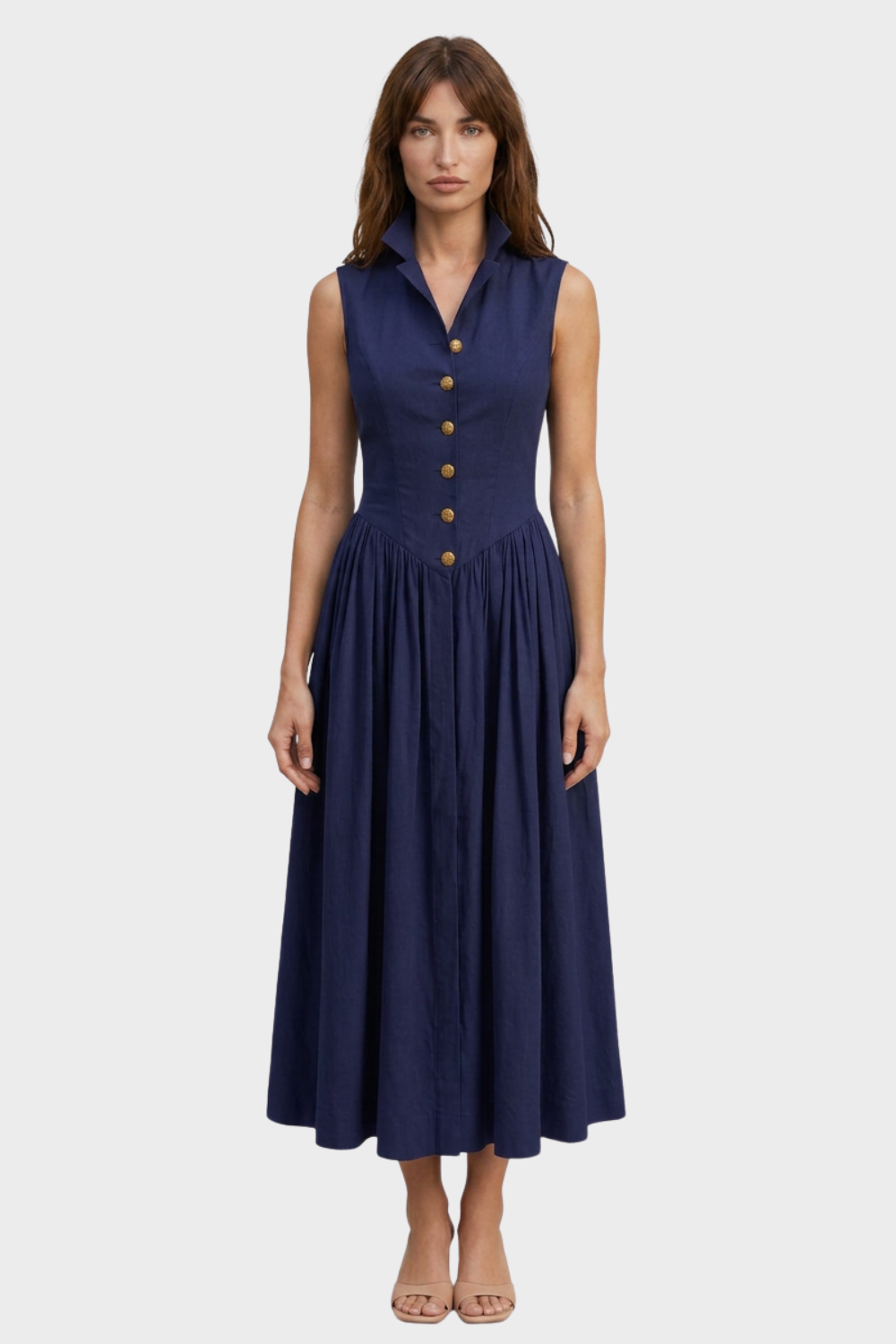 Women's Pleated A-Line Midi | Flare