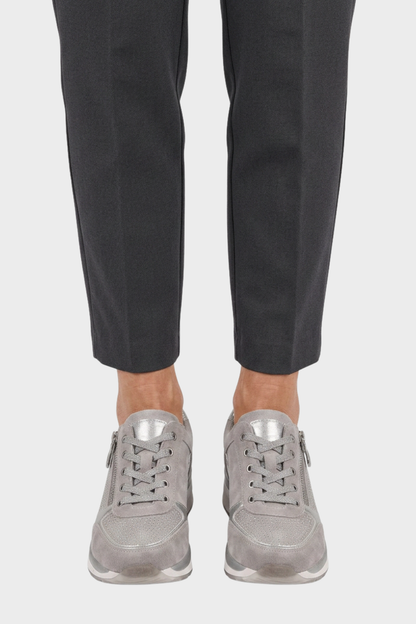 Women's Sneakers with Zip and Laces