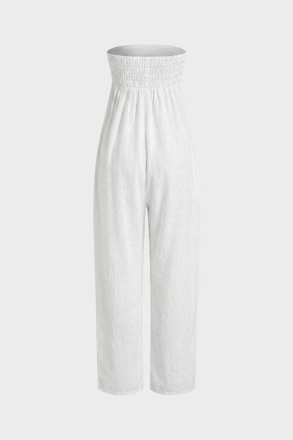 Women's Strapless Jumpsuit | Wide-Leg