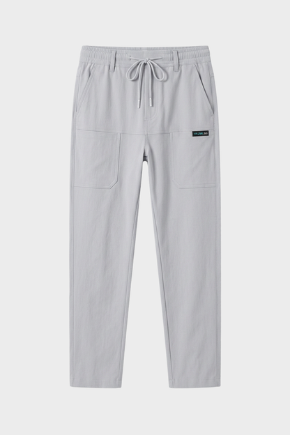 Men's Slim Fit Trousers with Side Pockets