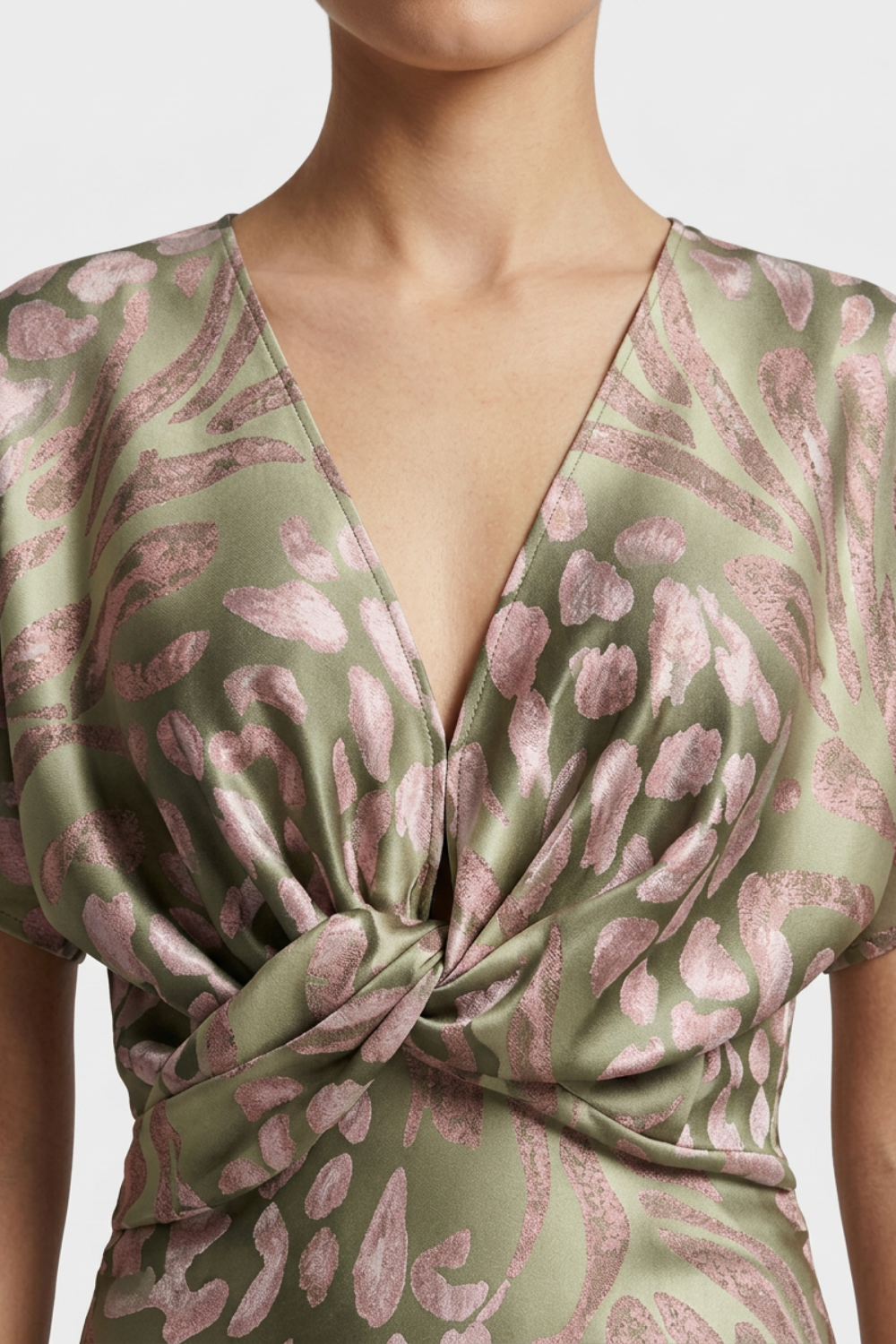 Women's Twist-Front Maxi | Deep V