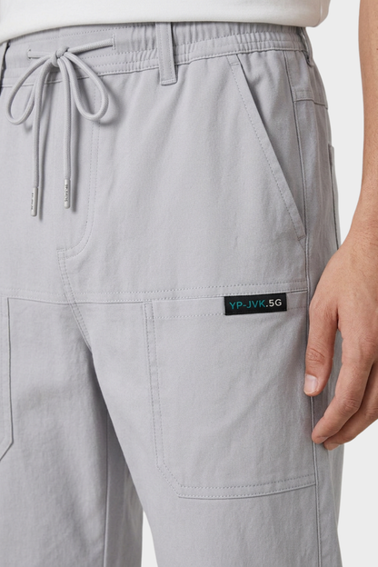 Men's Slim Fit Trousers with Side Pockets