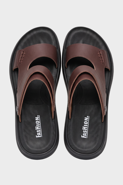 Men's Leather Sandals with Adjustable Strap