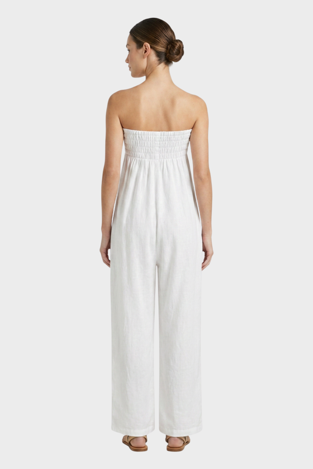 Women's Strapless Jumpsuit | Wide-Leg