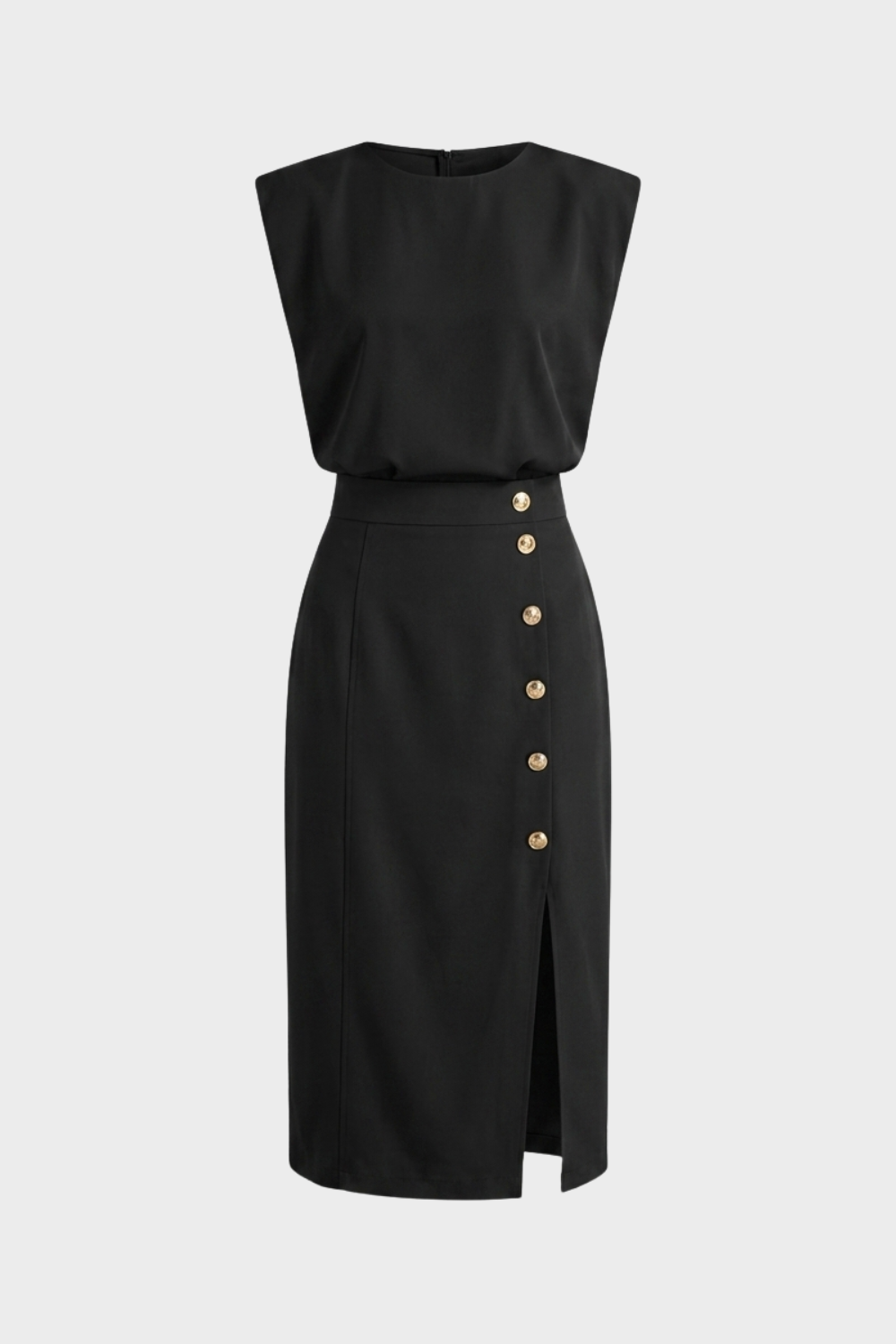 Women's Fitted Midi | Button Slit
