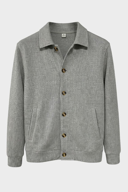Men's Point Collar Jacket | Button-Front
