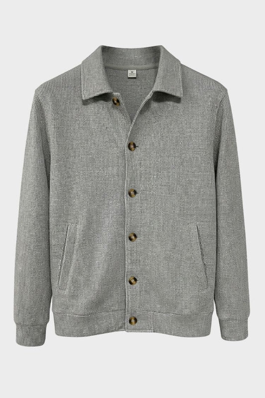 Men's Point Collar Jacket | Button-Front