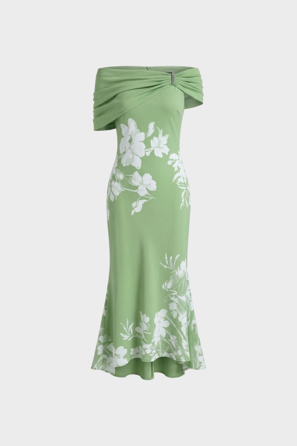 Women's Bardot Floral Midi | Fishtail
