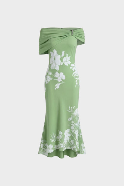Women's Bardot Floral Midi | Fishtail