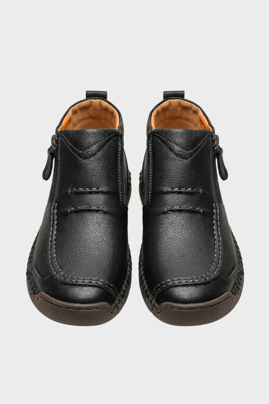 Herren Freizeit-Halbschuhe | Schnürung & Seitenreißverschluss