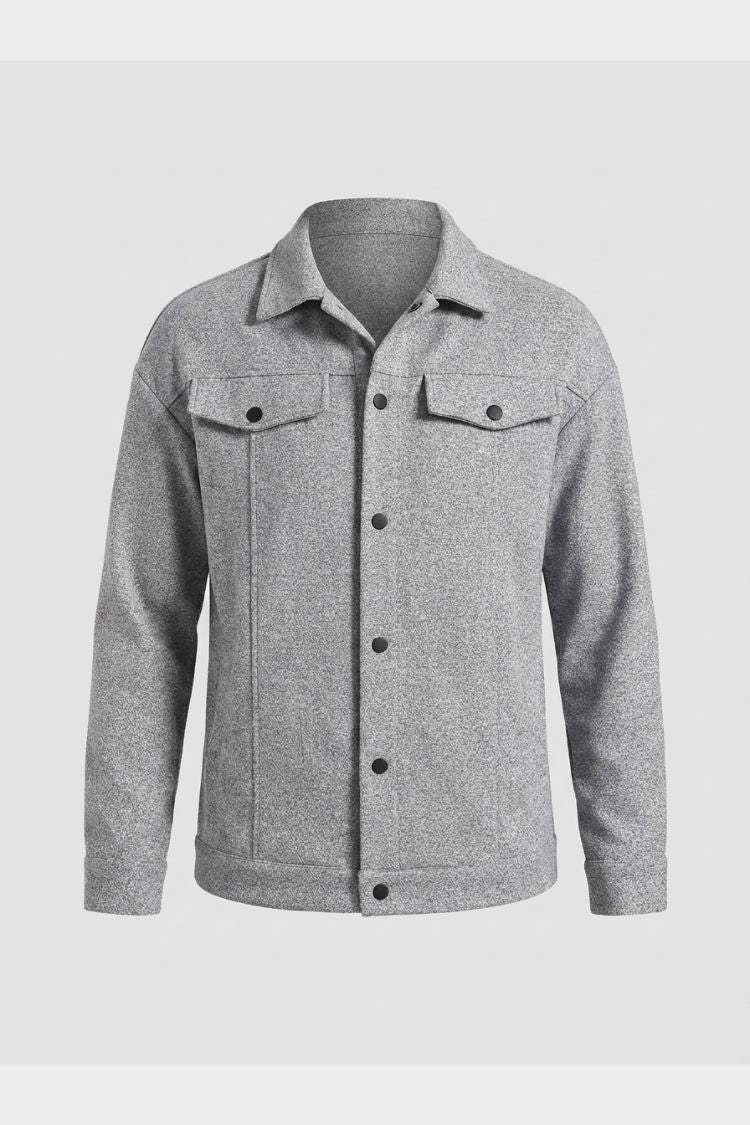 Men's Trucker Jacket | Snap Button Closure