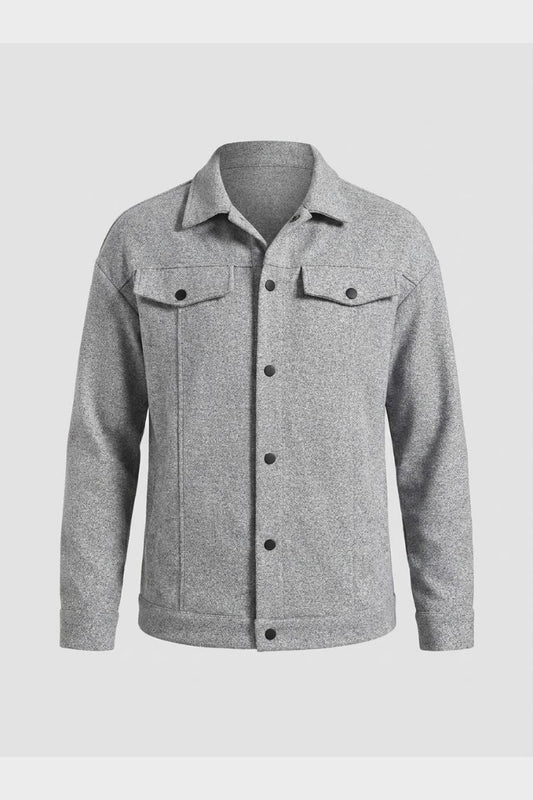Men's Trucker Jacket | Snap Button Closure