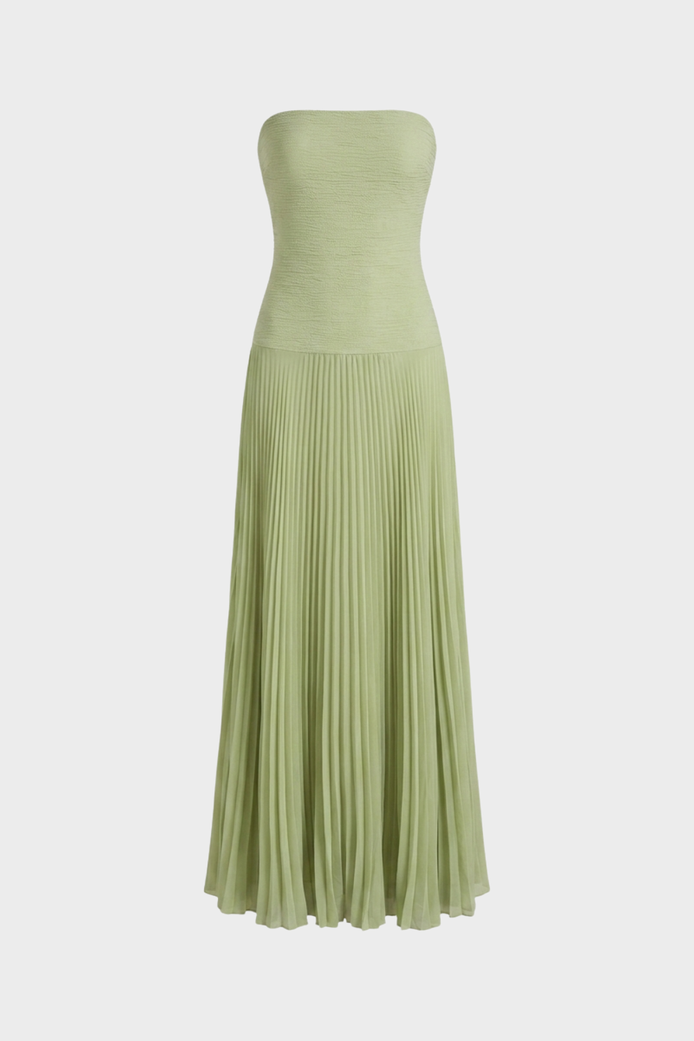 Women's Strapless Pleated Maxi | Gown
