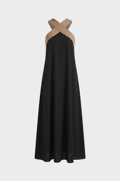 Women's Halter Maxi Dress | Sleeveless