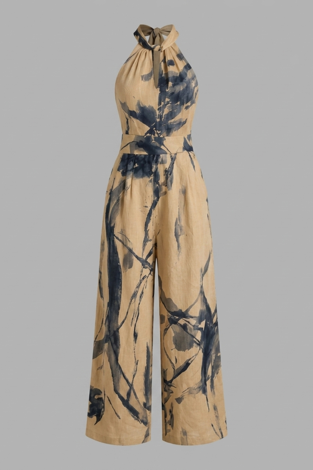 Women's Printed Jumpsuit | Halter Neck