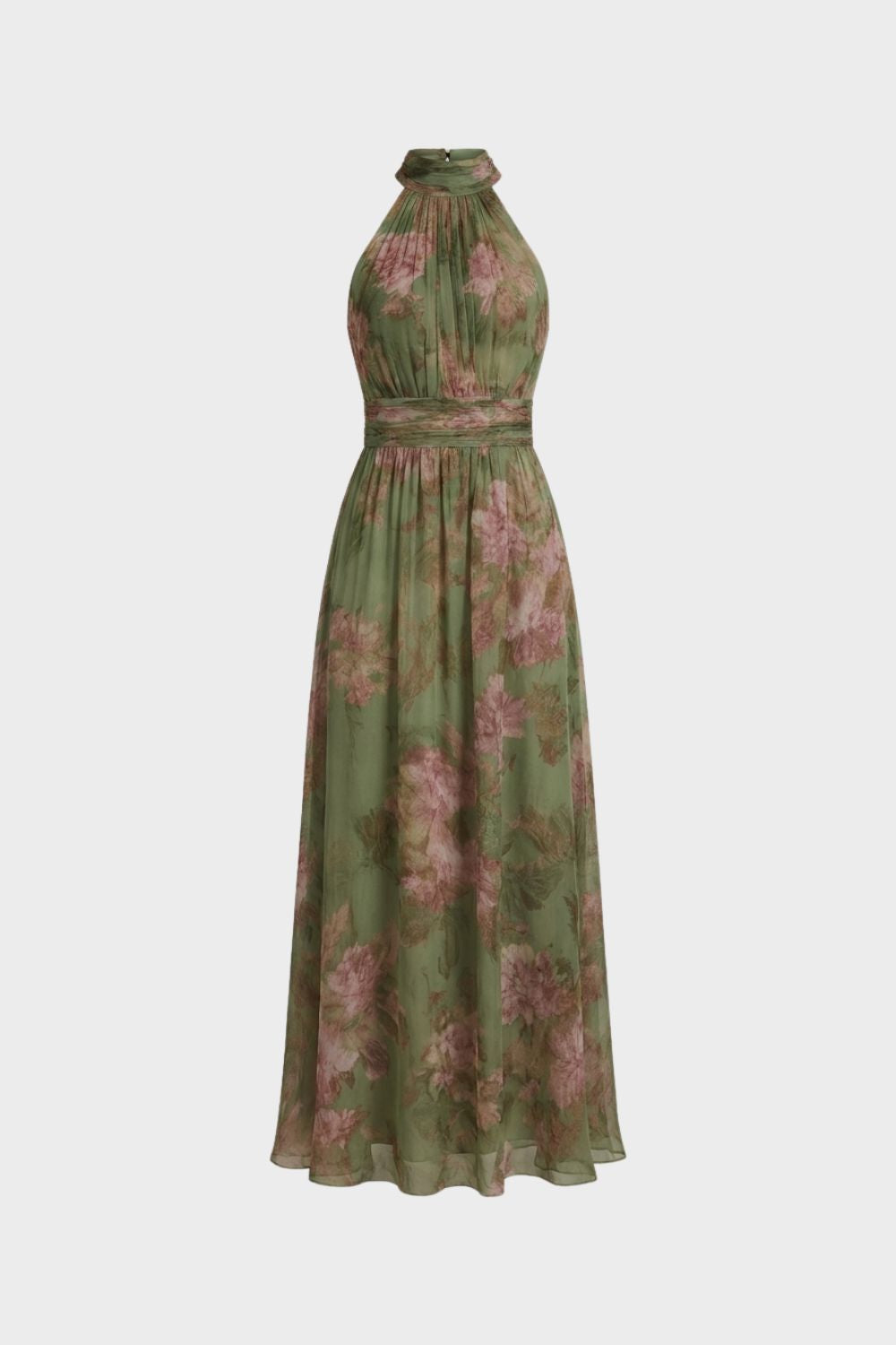 Women's Floral Halter Maxi | Chiffon