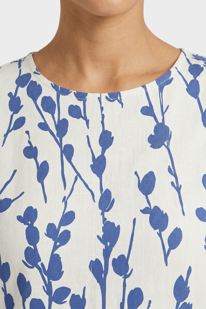 Women's Floral Linen Midi | Pockets