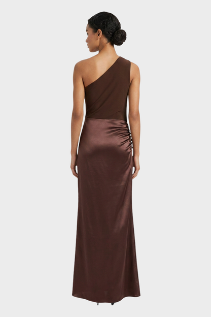 Women's One-Shoulder Maxi | Satin