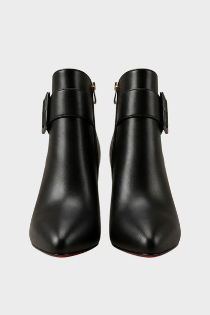 Women's Pointed Ankle Boots | Buckle Strap