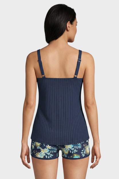 Women's Tankini Swimsuit with Shorts | Bow Front