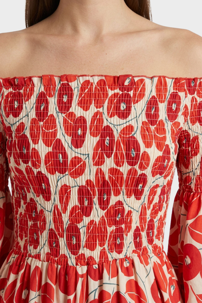 Women's Off-Shoulder Maxi | Smocked