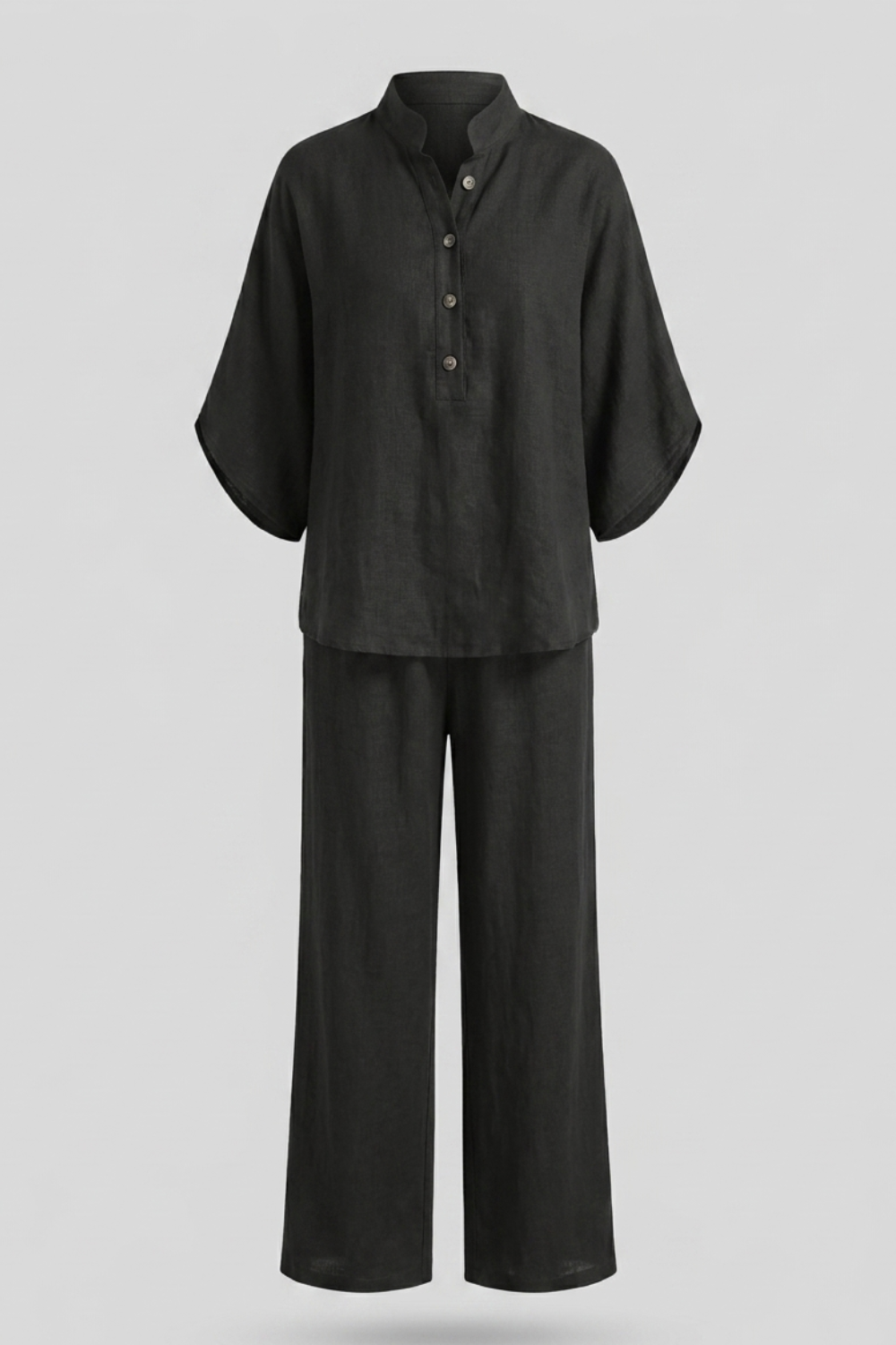 Women's Linen-Look Co-Ord | Wide-Leg