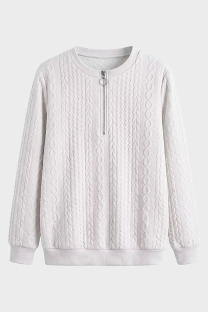 Women's Quarter-Zip Sweatshirt | Ribbed