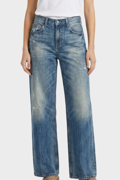 Women's Wide Leg Jeans with Used Look