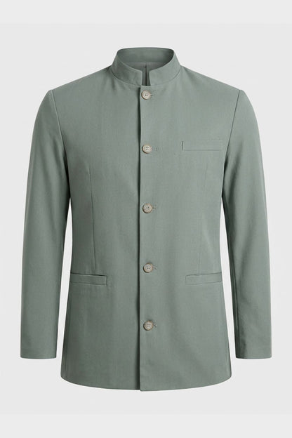 Men's Nehru Collar Blazer | Tailored Fit