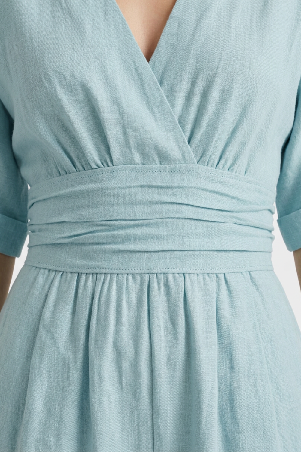 Women's V-Neck Jumpsuit | Wide-Leg