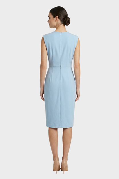 Women's Ruched Pencil Midi | Keyhole