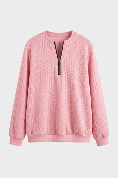Women's Quarter-Zip Sweatshirt | Ribbed