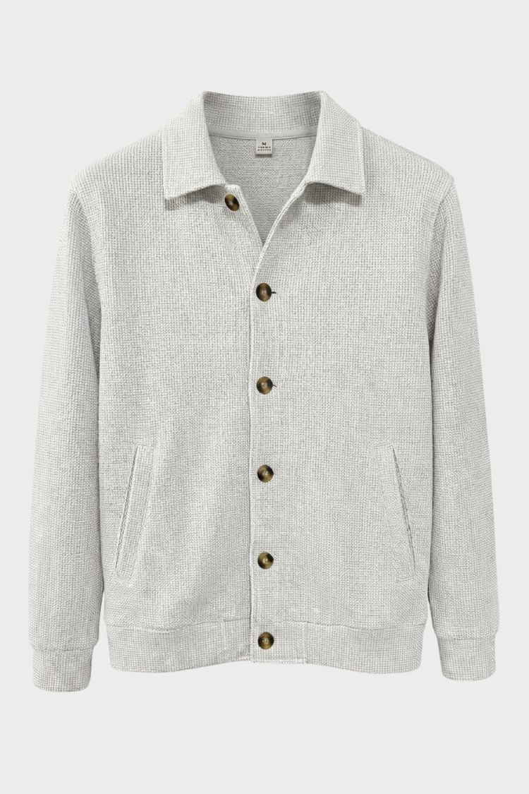 Men's Point Collar Jacket | Button-Front