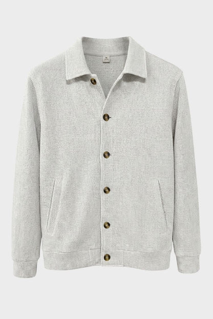 Men's Point Collar Jacket | Button-Front