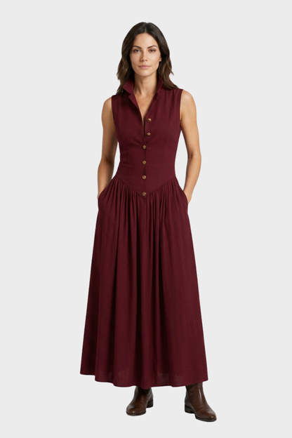 Women's Pleated A-Line Midi | Flare