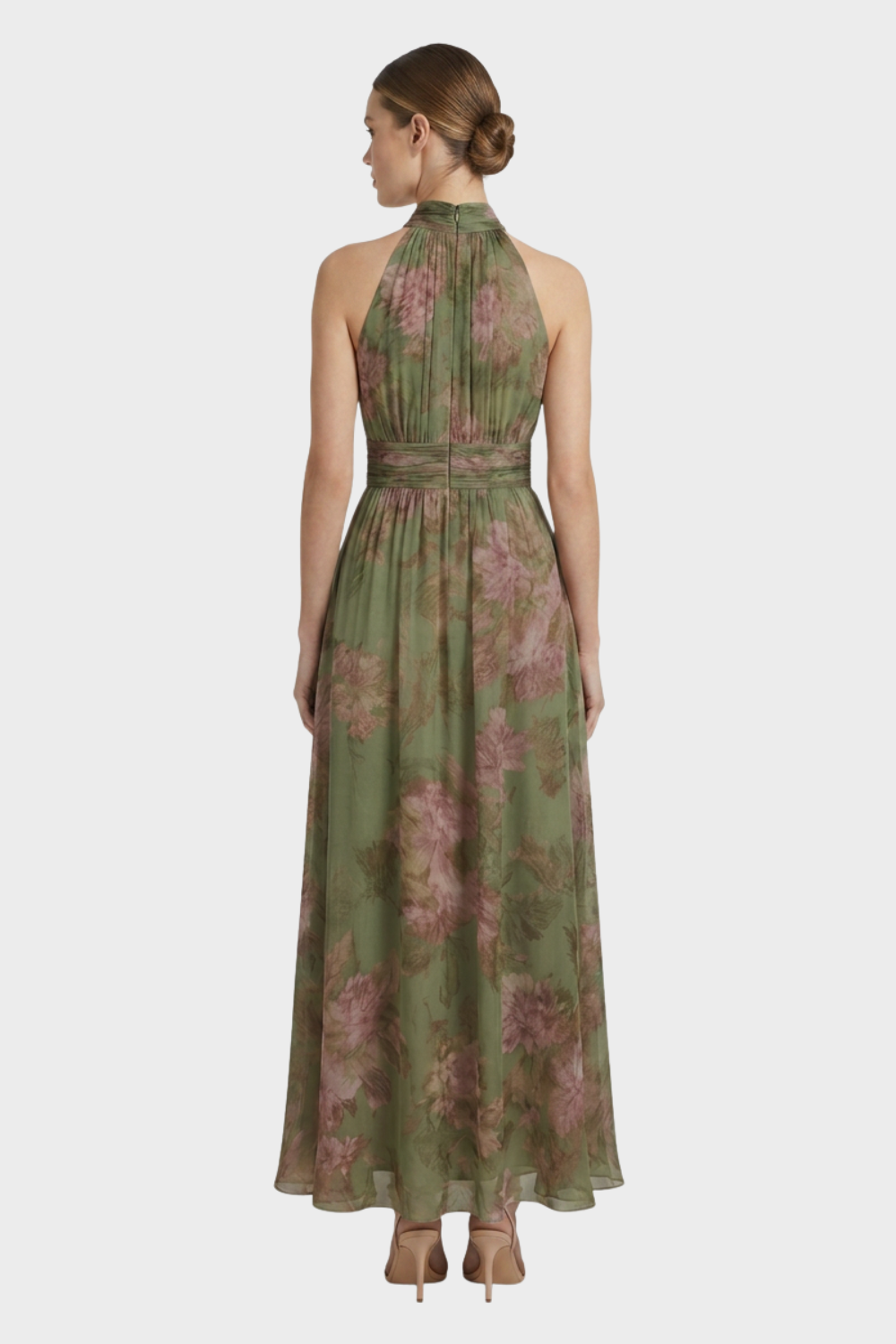 Women's Floral Halter Maxi | Chiffon