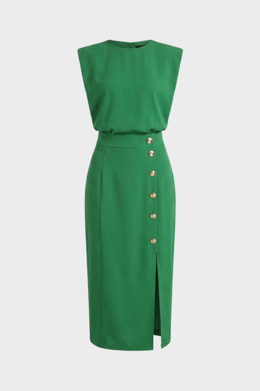 Women's Fitted Midi | Button Slit