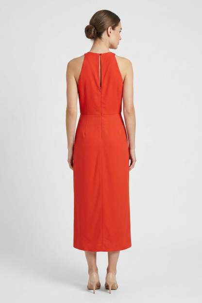 Women's Midi Dress Sleeveless with Slit