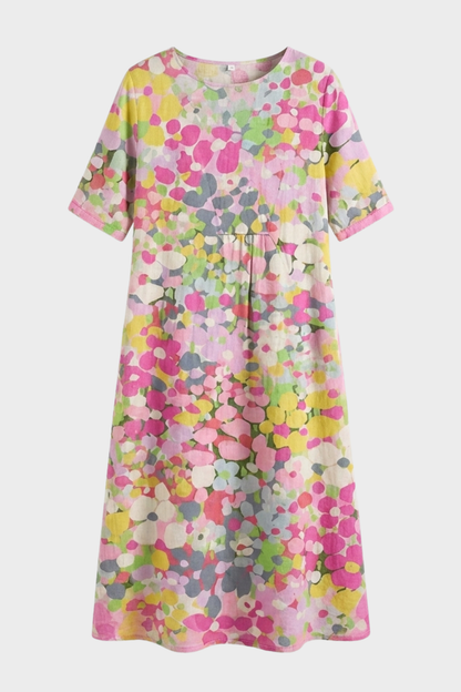 Women's Floral Midi Dress | Pockets