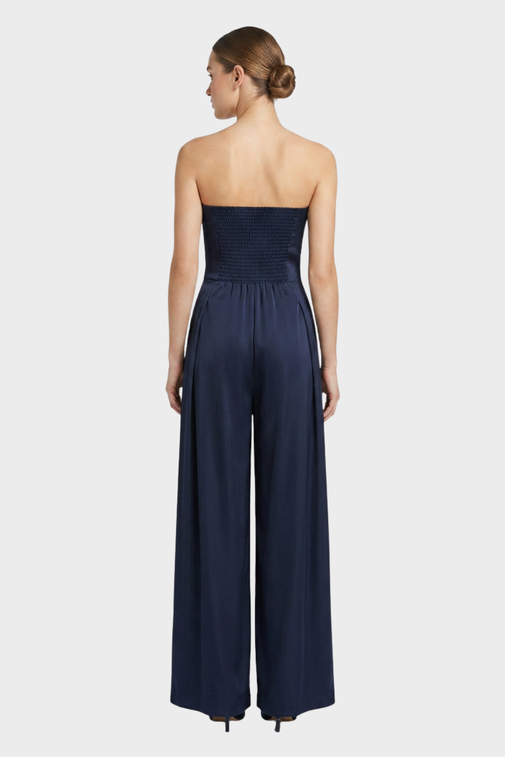 Women's Bandeau Jumpsuit with Wide Legs