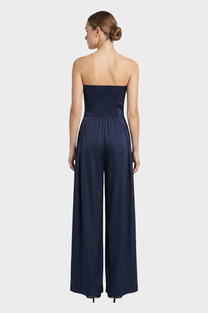 Women's Bandeau Jumpsuit with Wide Legs