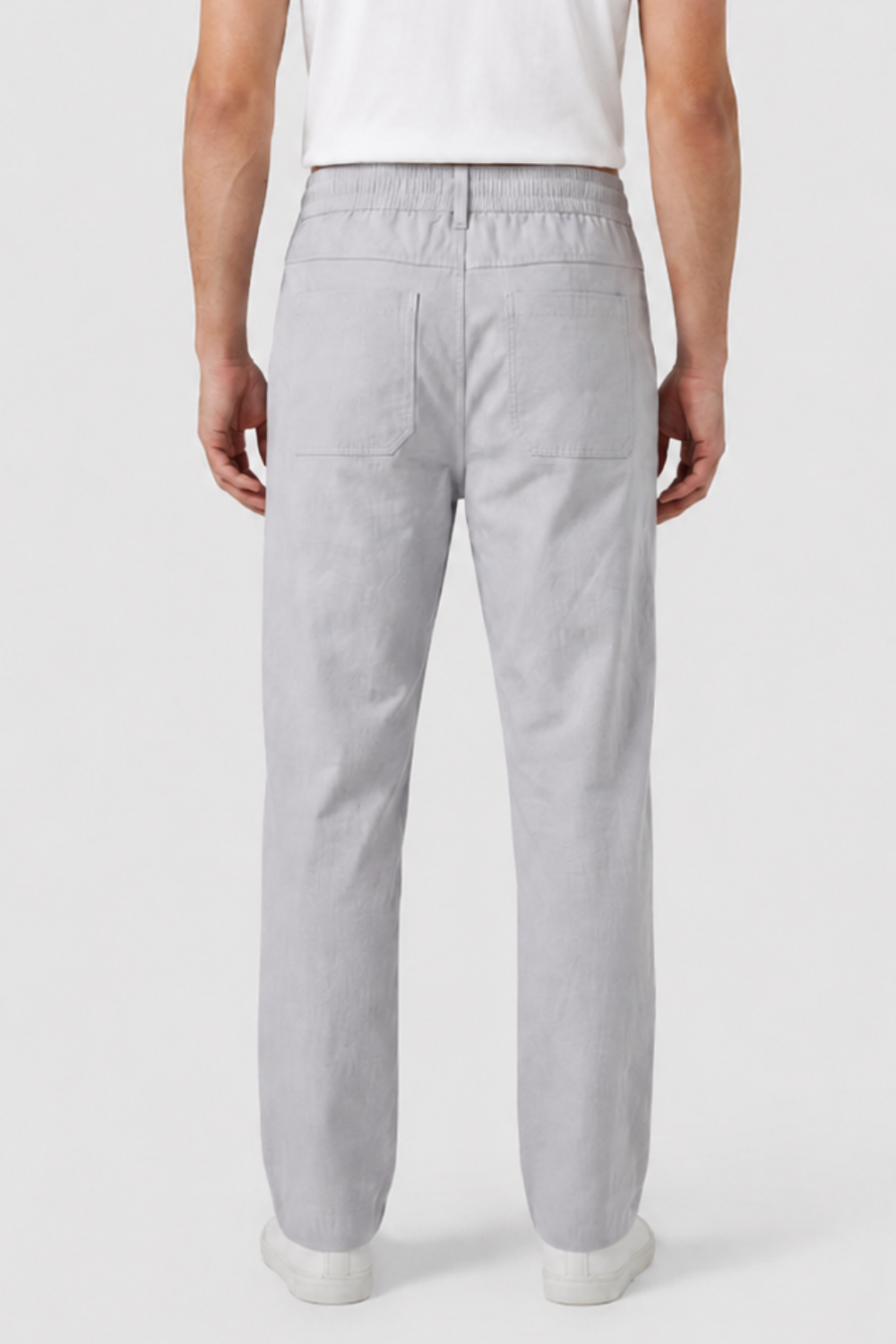 Men's Slim Fit Trousers with Side Pockets