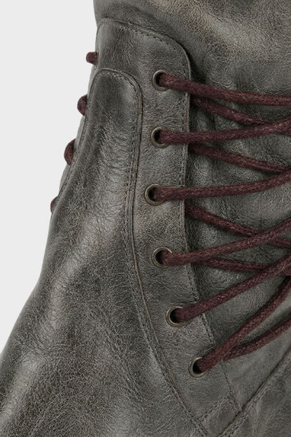 Women's Mid-Calf Lace-Up Boots | Low Block Heel