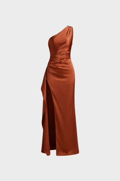 Women's One-Shoulder Maxi | Slit