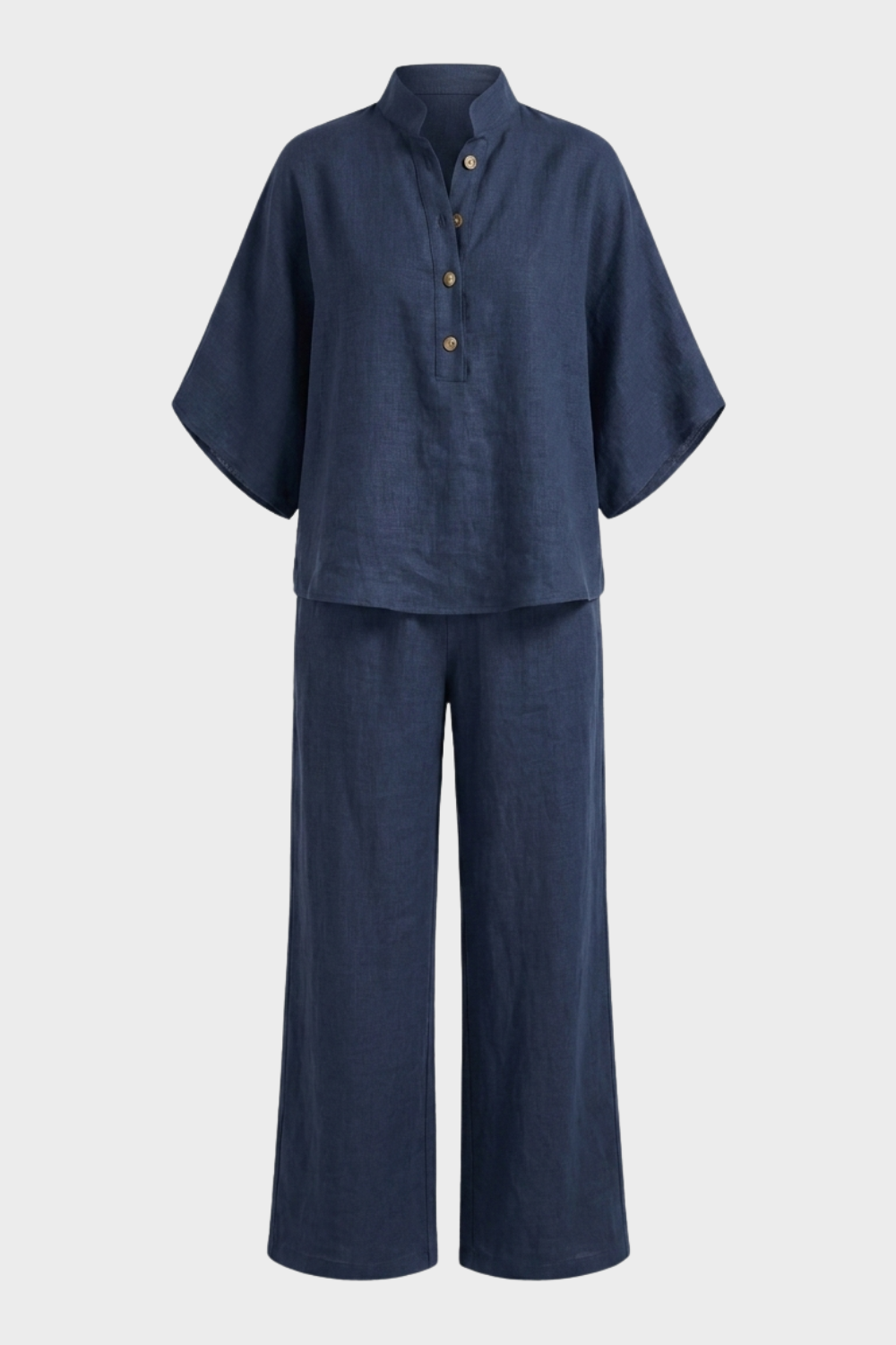 Women's Linen-Look Co-Ord | Wide-Leg